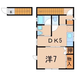 コーポサークルIIの物件間取画像